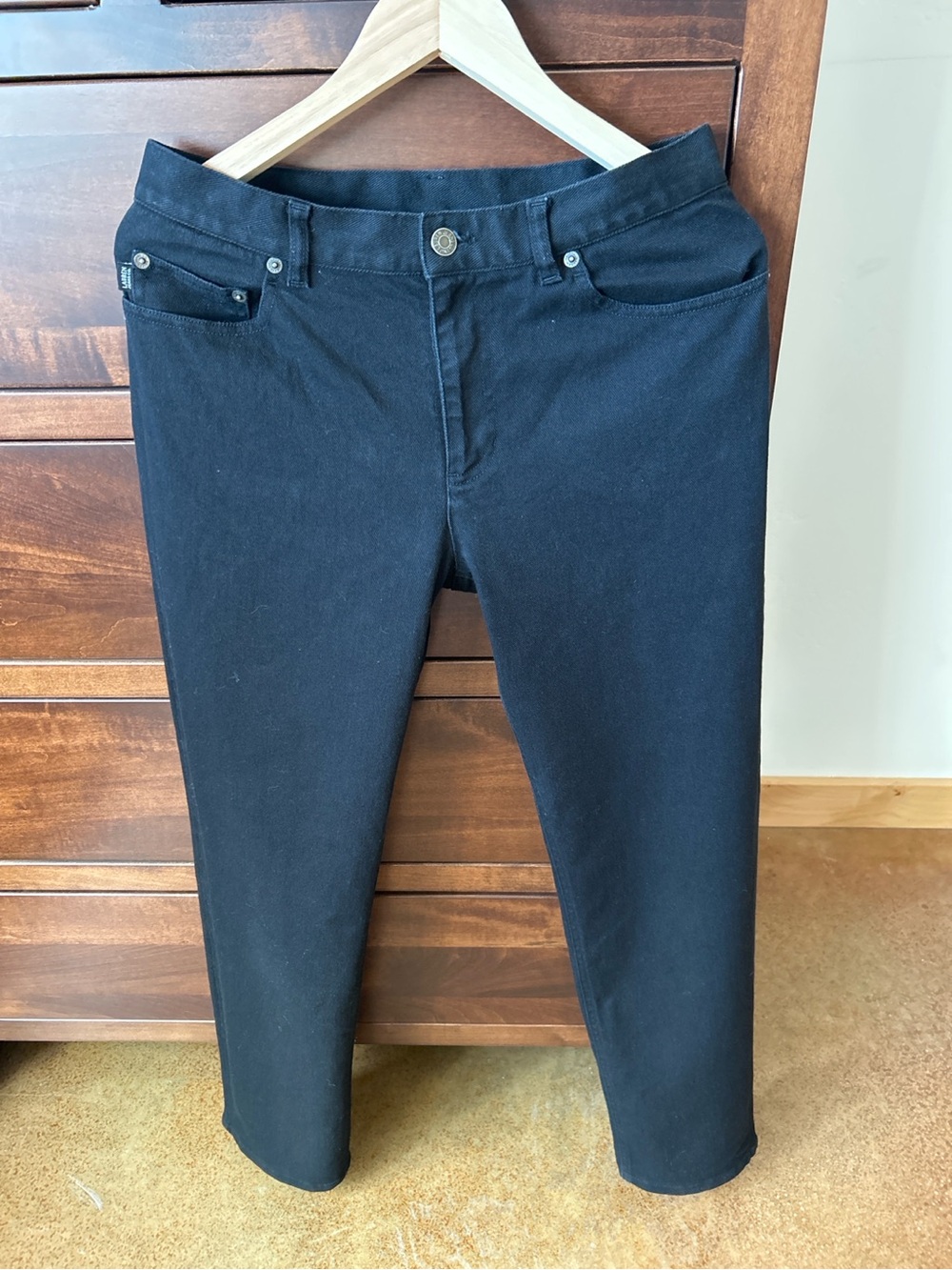 Lauren Ralph Lauren Black Straight-Leg Jeans
